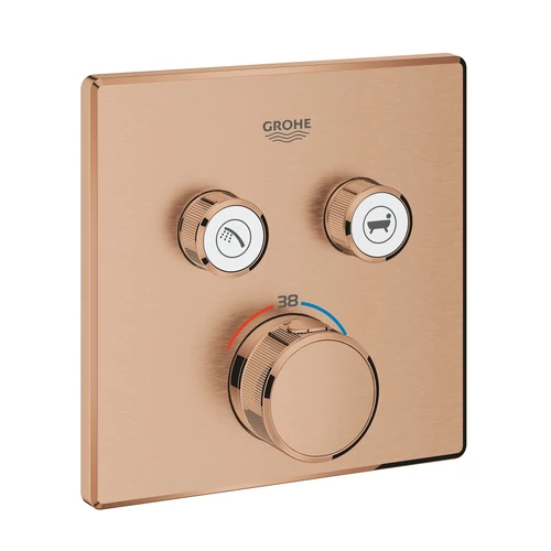 Grohe Grohtherm SmartControl Termosztát falsík mögötti telepítéshez, 2 fogyasztóra 29124DL0