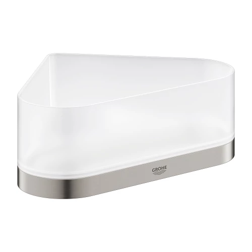 Grohe Selection sarok zuhanytermék tartó, tartókonzollal, matt supersteel 41038DC0