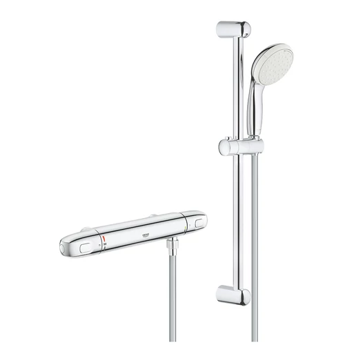 Grohe Grohtherm 1000 Termosztátos zuhanycsaptelep 1/2″ zuhanygarnitúrával 34819004