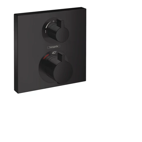 Hansgrohe Ecostat Square Termosztát falsík alatti szereléshez, 2 fogyasztóhoz, matt fekete 15714670