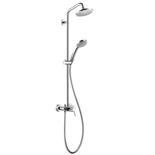 Hansgrohe Croma 100 1jet Showerpipe zuhanyrendszer egykaros csapteleppel 27154 000 (27154000)