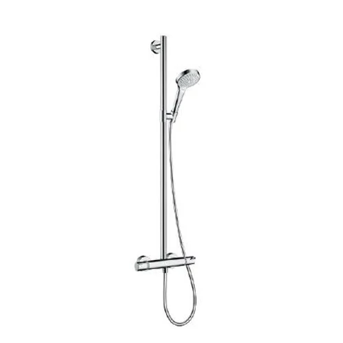Hansgrohe Croma Select S Multi SemiPipe termosztátos csaptelep zuhanyszettel fehér/króm 27247 400 (27247400)