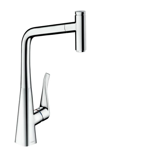 Hansgrohe M7115-H320 egykaros konyhai csaptelep 320 kihúzható kifolyóval, króm 73803000