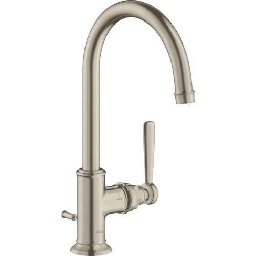 Hansgrohe Axor Montreux egykaros mosdócsaptelep 210, automata lefolyó-garniturával, szálcsiszolt nikkel 16517820