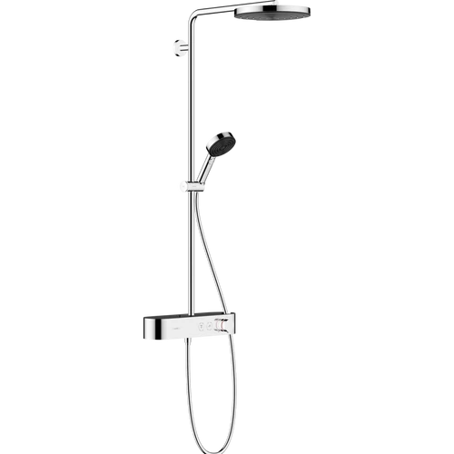 Hansgrohe Pulsify S Showerpipe 260, 1 jet és ShowerTablet Select 400 króm 24220000