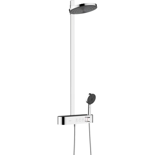 Hansgrohe Pulsify S Showerpipe 260, 2 jet EcoSmart, és ShowerTablet Select 400 króm 24241000