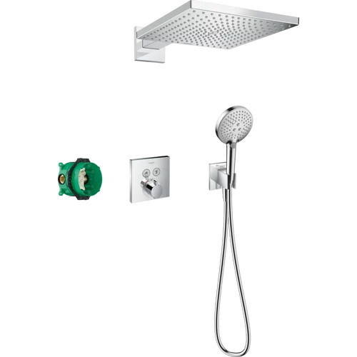 Hansgrohe Raindance E Zuhanyrendszer 300, 1 jet, és ShowerSelect Square króm 27952000