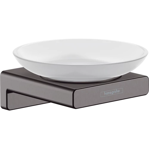 Hansgrohe AddStoris Szappantartó szálcsiszolt fekete/króm 41746340