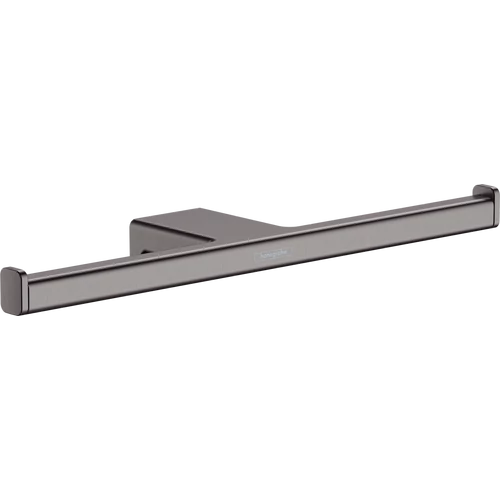 Hansgrohe AddStoris WC papír tartó, dupla szálcsiszolt fekete/króm 41748340