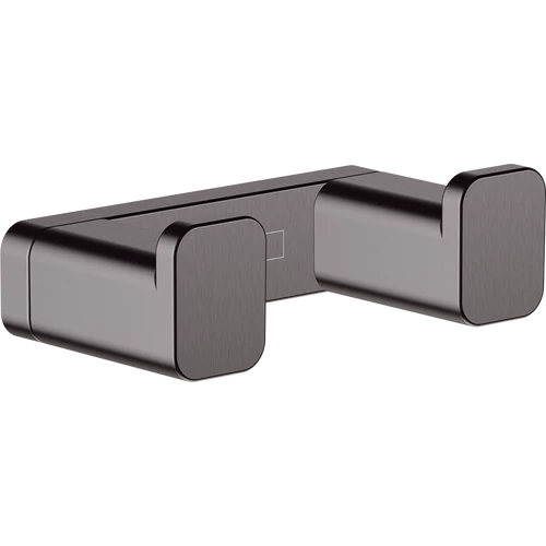 Hansgrohe AddStoris Törölköző horog két kampóval szálcsiszolt fekete/króm 41755340