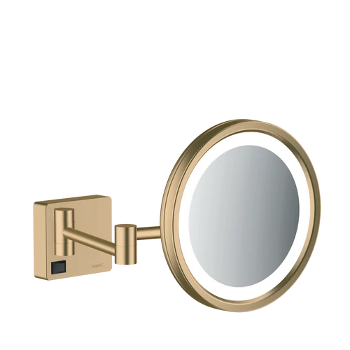 Hansgrohe AddStoris Borotválkozótükör LED világítással szálcsiszolt bronz 41790140
