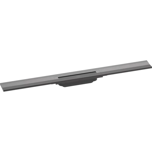 Hansgrohe RainDrain Flex Zuhanylefolyó színkészlet 800, méretre vágható, fali illesztéshez szálcsiszolt fekete/króm 56051340