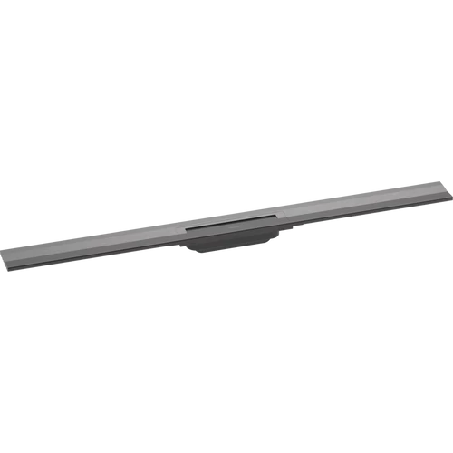 Hansgrohe RainDrain Flex Zuhanylefolyó színkészlet 1000, méretre vágható, fali illesztéshez szálcsiszolt fekete/króm 56053340