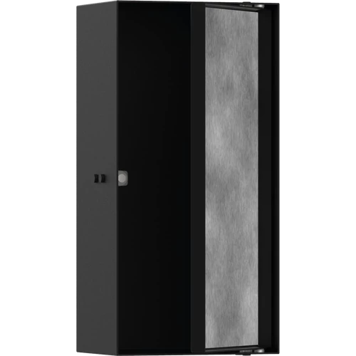 Hansgrohe XtraStoris Rock Falfülke cserélhető ajtóval, 300/150/100 matt fekete 56082670