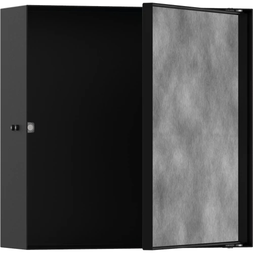 Hansgrohe XtraStoris Rock Falfülke cserélhető ajtóval, 300/300/100 matt fekete 56085670