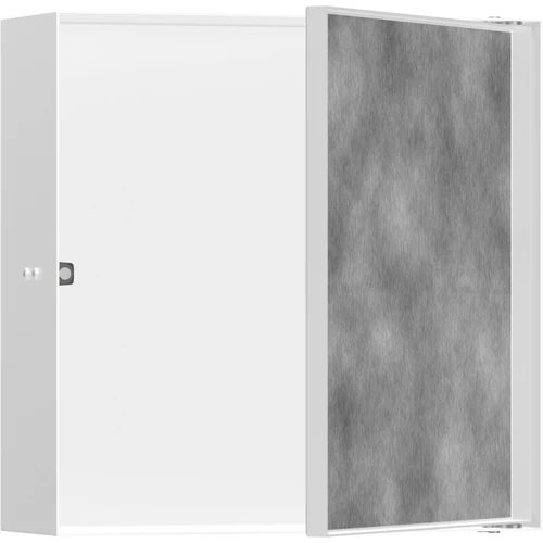 Hansgrohe XtraStoris Rock Falfülke cserélhető ajtóval, 300/300/100 matt fehér 56085700