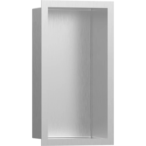 Hansgrohe XtraStoris Individual Falfülke szálcsiszolt rozsdamentes acél felülettel, design kerettel 300/150/100 rozsdamentes acél 56094800