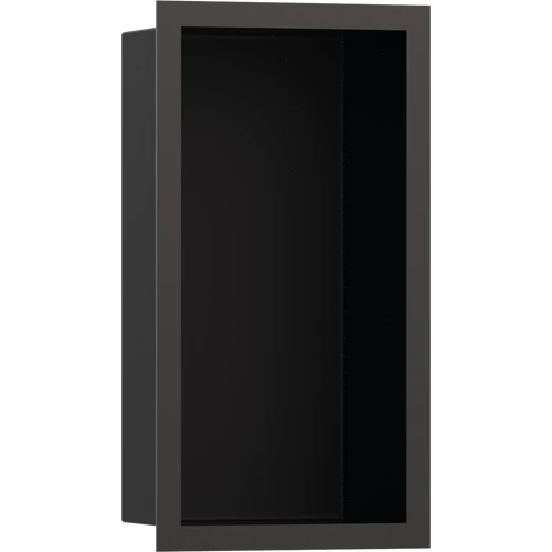 Hansgrohe XtraStoris Individual Falfülke matt fekete színben, design kerettel 300/150/100 szálcsiszolt fekete/króm 56095340