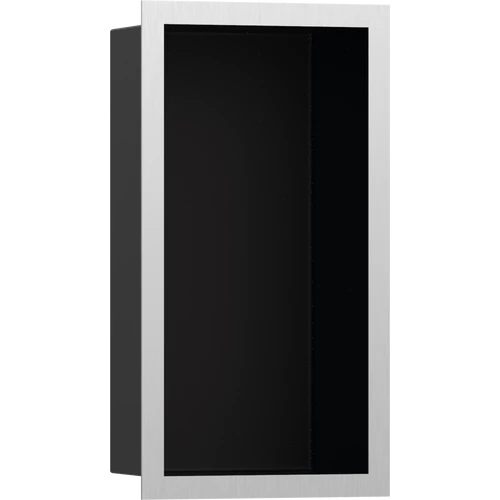 Hansgrohe XtraStoris Individual Falfülke matt fekete színben, design kerettel 300/150/100 rozsdamentes acél 56095800