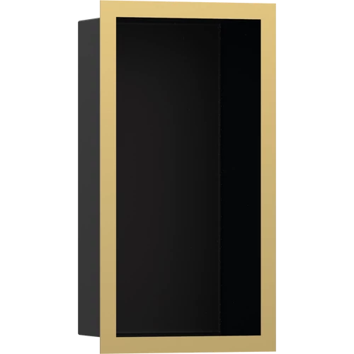 Hansgrohe XtraStoris Individual Falfülke matt fekete színben, design kerettel 300/150/100 polírozott arany hatású 56095990