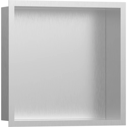 Hansgrohe XtraStoris Individual Falfülke szálcsiszolt rozsdamentes acél felülettel, design kerettel 300/300/100 rozsdamentes acél 56097800