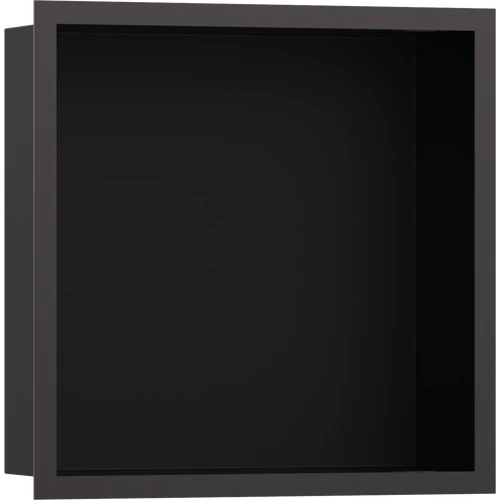 Hansgrohe XtraStoris Individual Falfülke matt fekete színben, design kerettel 300/300/100 szálcsiszolt fekete/króm 56098340