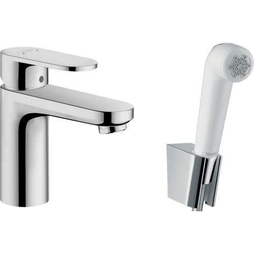 Hansgrohe Vernis Blend Egykaros mosdócsaptelep 100, bidé kézizuhannyal és 160 cm-es zuhanytömlővel króm 71215000