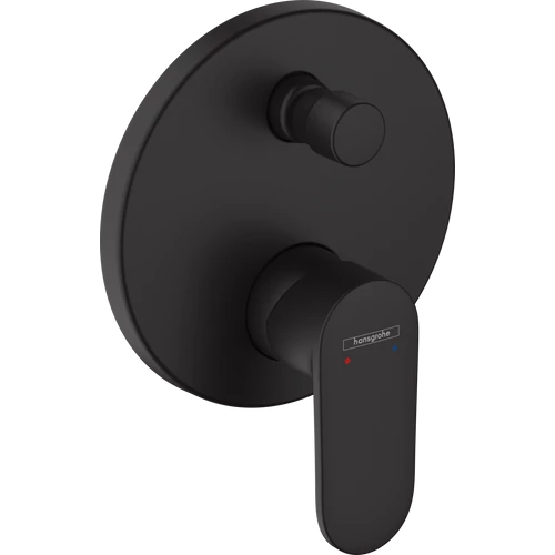 Hansgrohe Vernis Blend Egykaros kádcsaptelep falsík alatti szereléshez, beépített biztonsági kombinációval EN1717 matt fekete 71467670