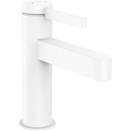 Hansgrohe Finoris Egykaros mosdócsaptelep 100, push-open lefolyógarnitúrával matt fehér 76010700