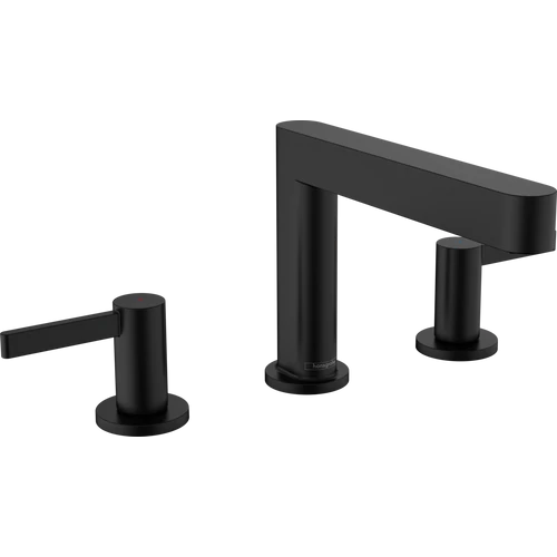 Hansgrohe Finoris Mosdócsaptelep 110, push-open lefolyógarnitúrával matt fekete 76033670