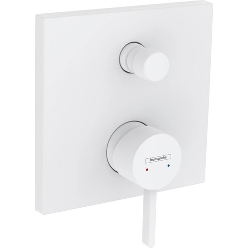 Hansgrohe Finoris Egykaros kádcsaptelep falsík alatti szereléshez, beépített biztonsági kombinációval EN1717 matt fehér 76416700