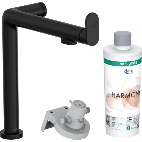 Hansgrohe Aqittura M91 Vízszűrős konyhai csaptelep 240, 1jet, indulókészlet matt fekete 76802670