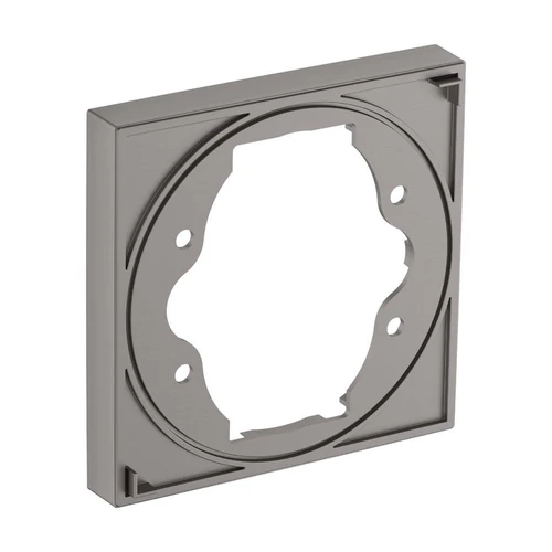 Hansgrohe SHOWERSELECT hosszabbító rozetta, szálcsiszolt fekete/króm, 13593340