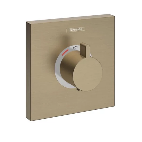 Hansgrohe ShowerSelect Highflow süllyesztett termosztátos csaptelep, szálcsiszolt bronz 15760140