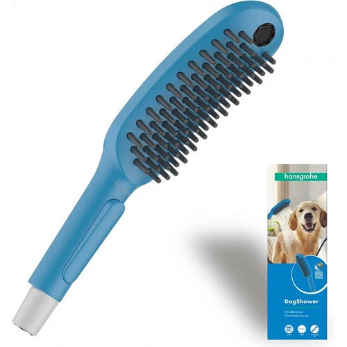 Hansgrohe Dogshower 150 kézizuhany kutyák részére 3 funkciós masszírozó szilikonfúvókákkal, petrolkék 26640540