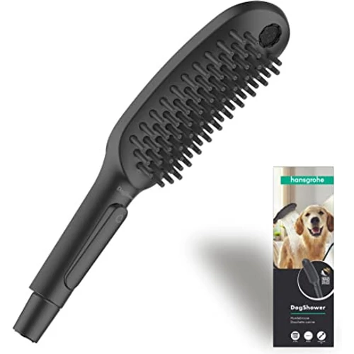 Hansgrohe Dogshower 150 kézizuhany kutyák részére 3 funkciós masszírozó szilikonfúvókákkal, matt fekete 26640670