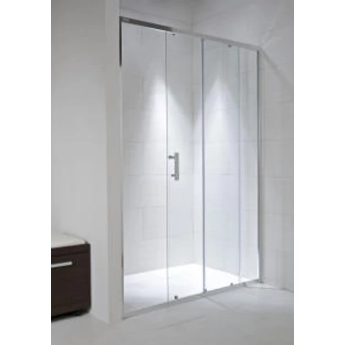 JIKA CUBITO zuhanyajtó, 140x195 cm, 1 eltolható és 1 fix rész, arctic dekor üveg H2422480026661