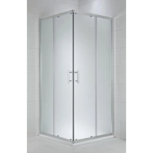 JIKA CUBITO szögletes zuhanykabin, 90x90 cm, ezüst profil, átlátszó üveg H2512420026681
