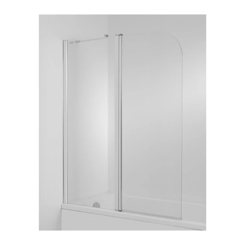 JIKA CUBITO 115x140 cm két részes kádparaván, balos, átlátszó üveg H2564260026681