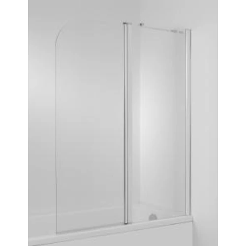 JIKA CUBITO 115x140 cm két részes kádparaván, jobbos, átlátszó üveg H2574260026681