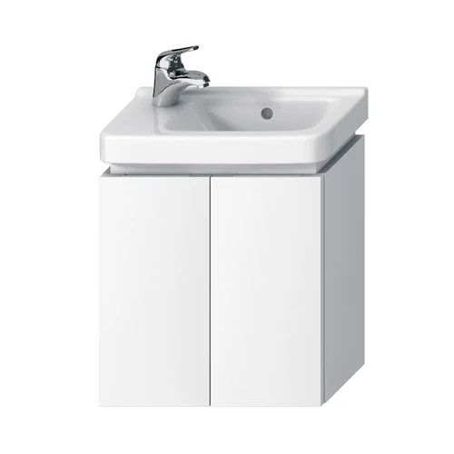 JIKA CUBITO alsószekrény 45x25 cm-es mosdóhoz, 2 ajtós, fehér/fényes lakk H40J4202005001