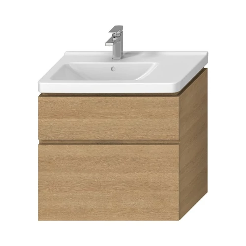 JIKA Cubito Pure alsószekrény 75 cm-es mosdóhoz, bal oldali medencéhez tölgy H40J4254045191