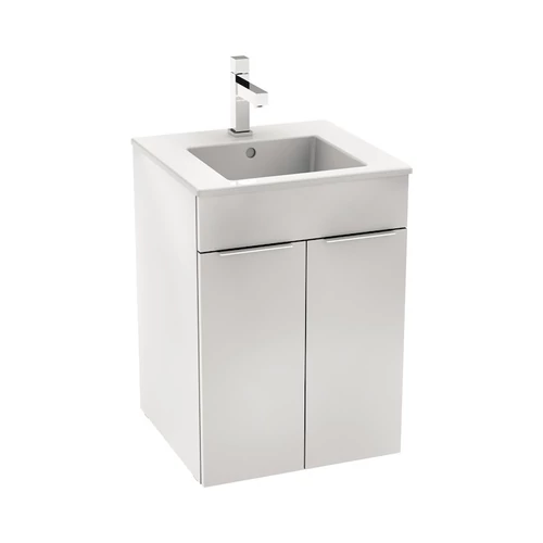 JIKA CUBE alsószekrény 45x43 cm-es mosdóval, 2 ajtóval, fehér H4536211763001