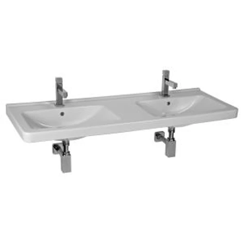 JIKA CUBITO dupla mosdó 130 cm, 2 csaplyukkal, JIKA perla fehér H8144201001041