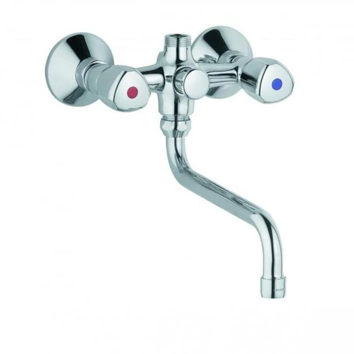 Kludi Standard spezial kád- és zuhanycsaptelep, zuhanygarnitúra nélkül, króm, 251110515