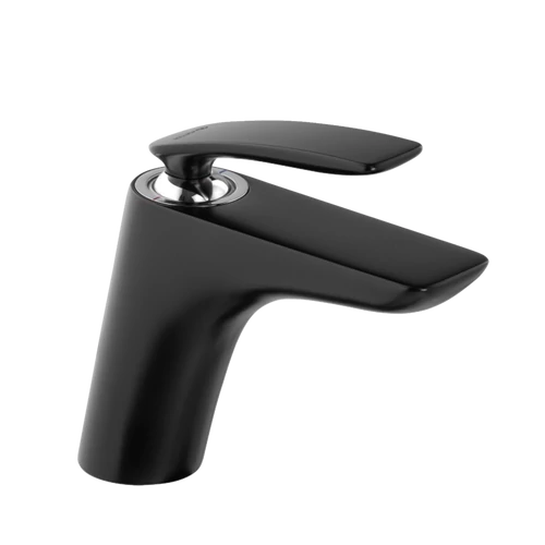 KLUDI Balance egykaros mosdócsap, mattfekete/króm 520268775