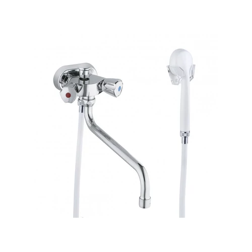 Kludi Standard spezial fali kádtöltő- és zuhanycsaptelep zuhanyszettel, króm, 254130515