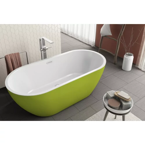 Kolpa San Dalia-FS 170x80 Zöld/Fehér akril szabadon álló fürdőkád 561790