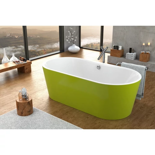 Kolpa-San Comodo-FS 185x90/MO GREEN/WH szabadon álló fürdőkád levegő masszázs rendszerrel 591910