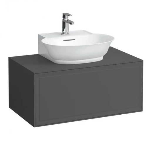 Laufen Fiók elem 800, 1 fiók, kivágással középen, 816852 kézmosóhoz, Traffic Grey H4060130856271